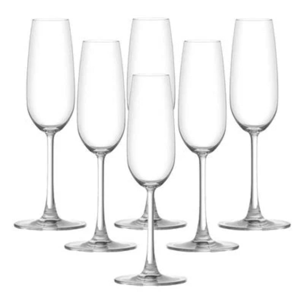 Ocean 015F07 Madison Flute Champagne Glass 210 ml, Set of 6