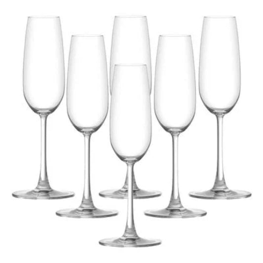 Ocean 015F07 Madison Flute Champagne Glass 210 ml, Set of 6