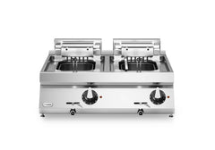 Modular R70/80FRES/2V10/T Electric Double Fryer, 10 + 10 Liters, 18 kW, 80 x 73 x 28 cm