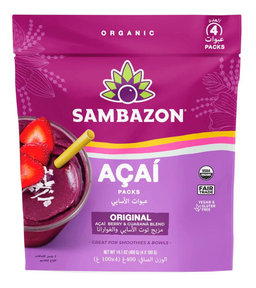 Sambazon 109054 Original Blend Acai Fruit Organic 15x400 gm