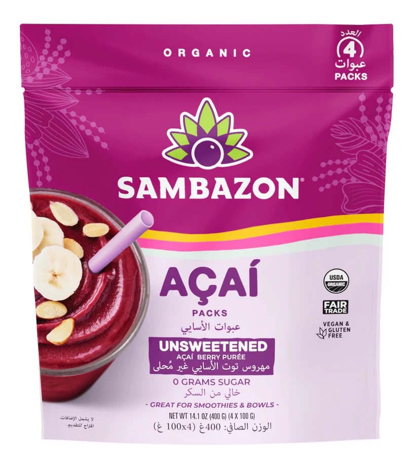 Sambazon 109055 Pure Acai Fruit Organic 15X400 gm