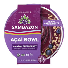 Sambazon 109077 Organic Superberry Acai Bowl 8x6.1 oz.