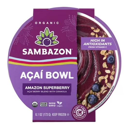 Sambazon 109077 Organic Superberry Acai Bowl 8x6.1 oz.