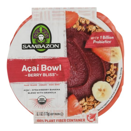 Sambazon 109078 Organic Berry Bliss Acai Bowl 8x6.1 oz.