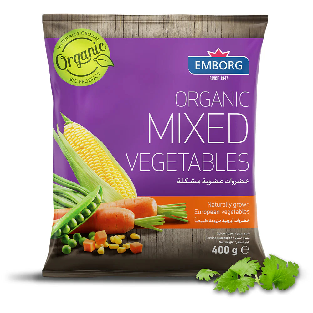 Emborg Org Mixed Vegetables 400g, Pack of 20 pcs