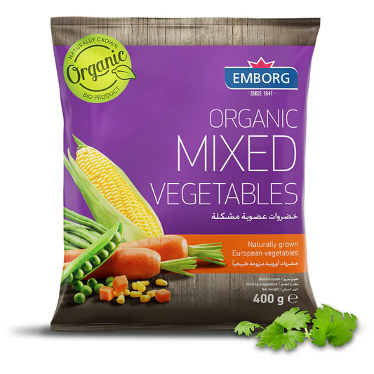 Emborg Org Mixed Vegetables 400g, Pack of 20 pcs