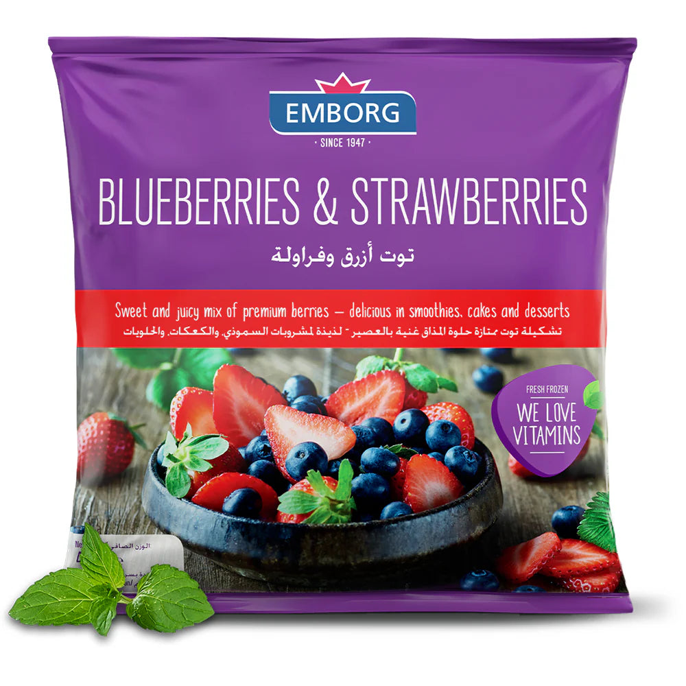 Emborg Blueberry+Strawberry 400g, Pack of 20 pcs