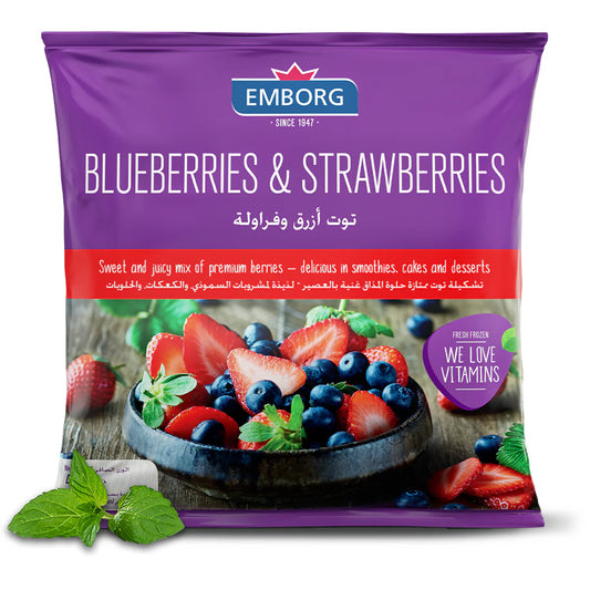 Emborg Blueberry+Strawberry 400g, Pack of 20 pcs