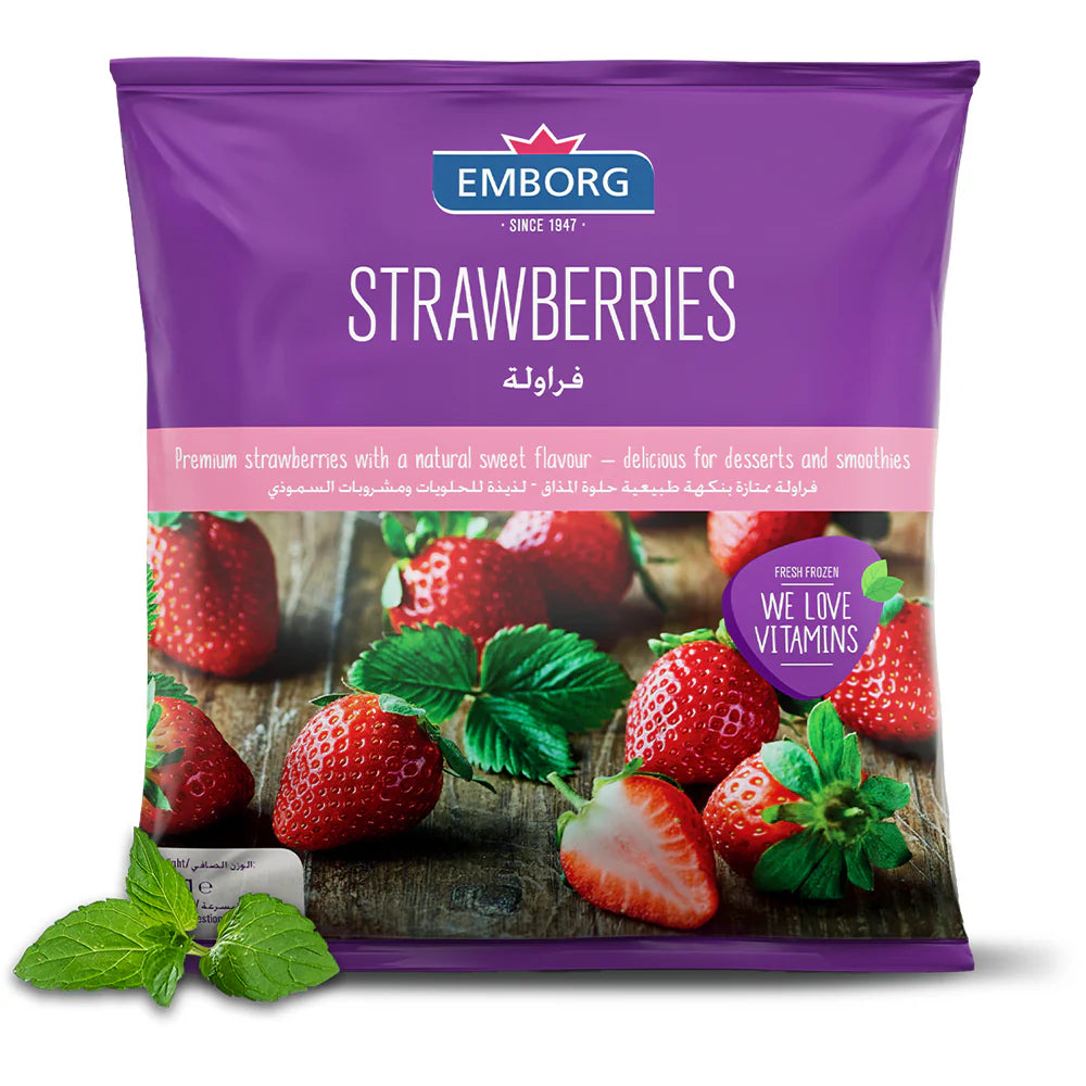 Emborg Strawberries 450g, Pack of 24 pcs