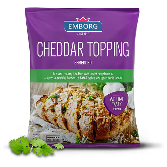 Emborg Shred Cheddr Topping  200g, Pack of 15 pcs