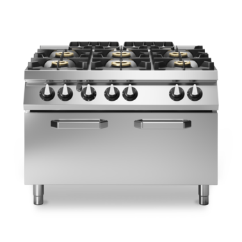 Modular R90/120 CFGG Gas Cooker, 6 Gas Range, 120 x 90 x 87 cm