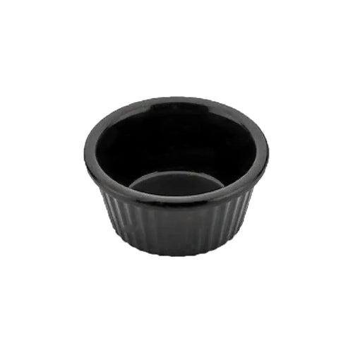Kulsan 13030.BL Melamine Ramekin, Commercial Grade Break Resistant 1oz, Color Black