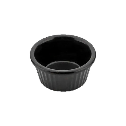 Kulsan 13030.BL Melamine Ramekin, Commercial Grade Break Resistant 1oz, Color Black