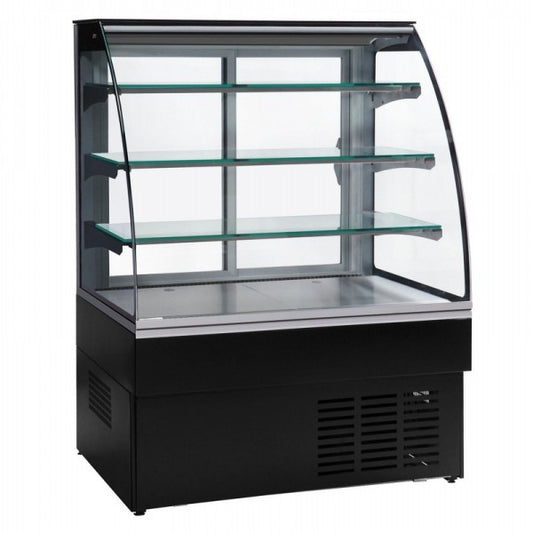 JORDAO 150-EU Refrigerated Chocolate Display Elegant Curved Glass