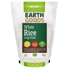 Earth Goods Rice White Long 500g, Pack of 12 pcs