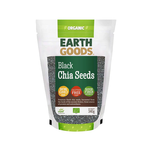 Earth Goods Seeds Chia Black 340g, Pack of 12 pcs