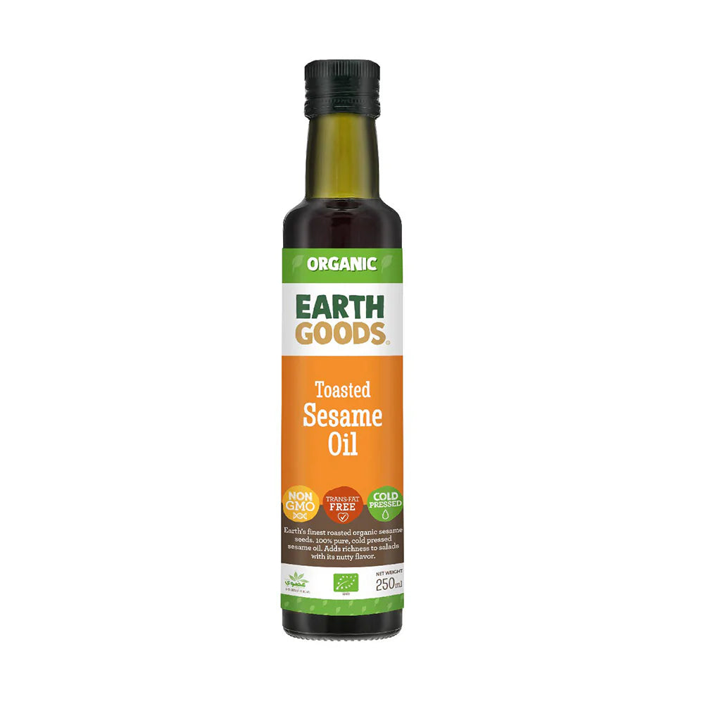 Earth Goods Oil Sesame Toasted 250ml, Pack of 12 pcs