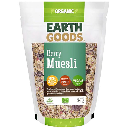 Earth Goods Muesli Berry GF 340g, Pack of 12 pcs
