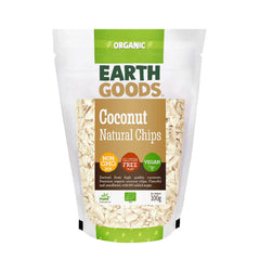 Earth Goods Chips Coconut Natural 100g, Pack of 12 pcs