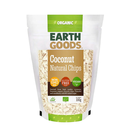 Earth Goods Chips Coconut Natural 100g, Pack of 12 pcs
