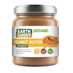 Earth Goods Butter Peanut Crunchy 220g, Pack of 12 pcs