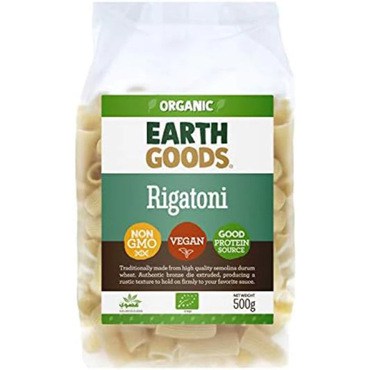 Earth Goods Rigatoni 500g, Pack of 12 pcs