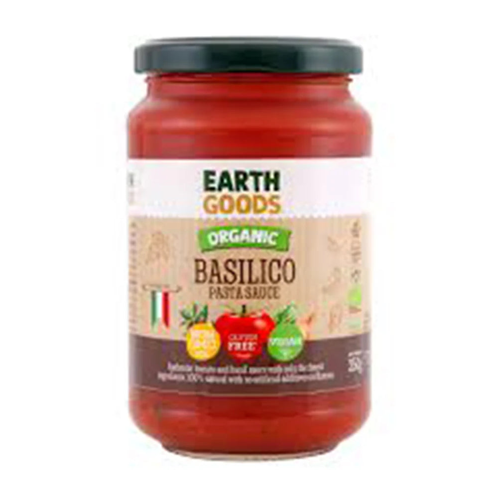 Earth Goods Sauce Basilico 350g, Pack of 12 pcs