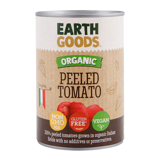 Earth Goods Tomatoes Peeled 400g, Pack of 12 pcs