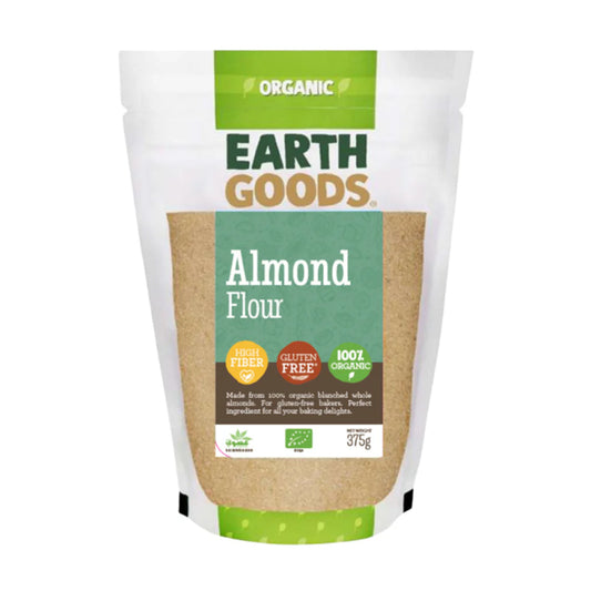 Earth Goods Flour Almond GF 375g, Pack of 12 pcs