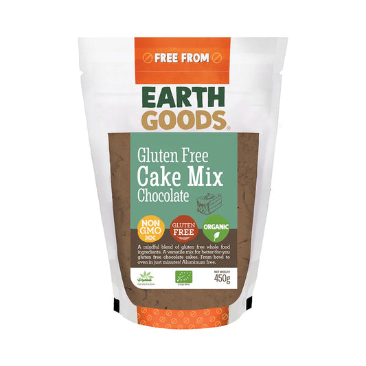 Earth Goods Cake Mix Chocolate GF 450g, Pack of 12 pcs