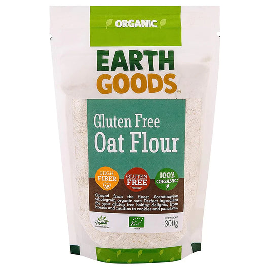 Earth Goods Flour Oat GF 300g, Pack of 12 pcs