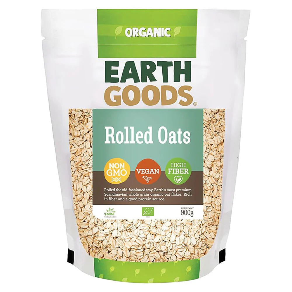 Earth Goods Oat Flakes 900g, Pack of 12 pcs