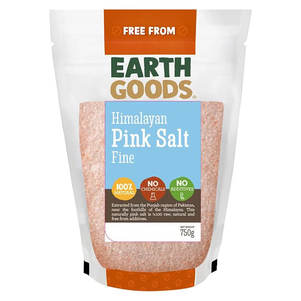 Earth Goods Salt Himalayan Fine 750g, Pack of 12 pcs