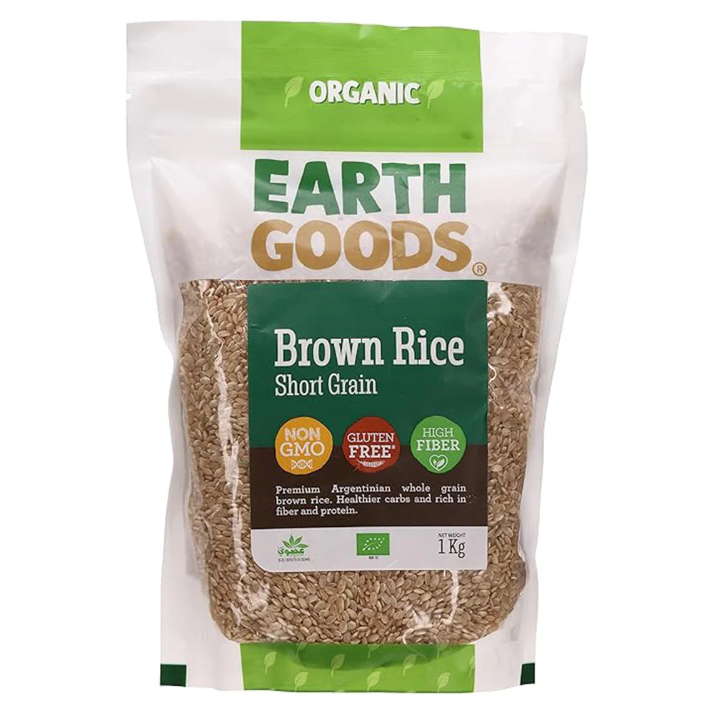 Earth Goods Rice Brown Short 1000g, Pack of 12 pcs