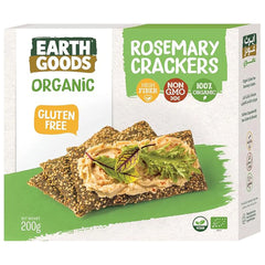 Earth Goods Crackers Rosemary 200g, Pack of 12 pcs