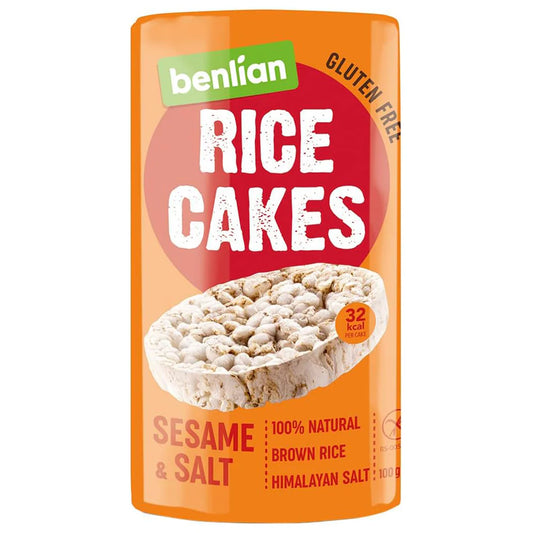 Earth Goods Rice Cake Brown Uns 100g, Pack of 18 pcs