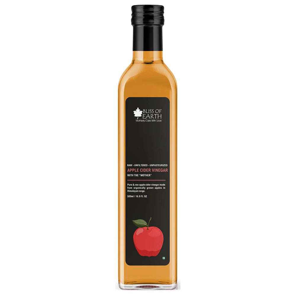 Earth Goods Organic Raw ACV 500ml, Pack of 12 pcs