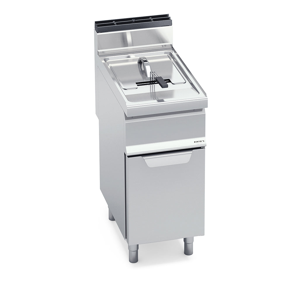 Bertos Gl15M Gas Fryer With Cabinet - Single Tank 15 L