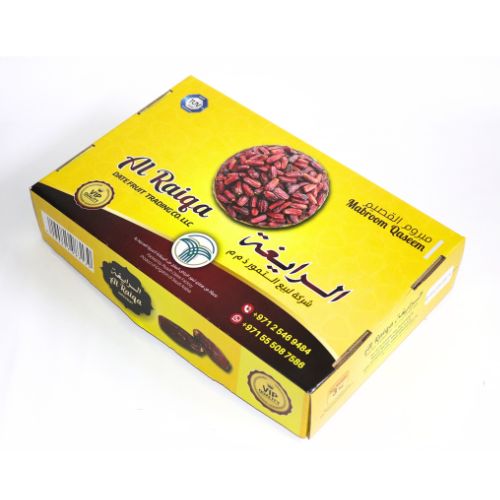 Al Raiqa Mabroom Qaseem Chocolate Rich & Caramel Flavored Dates 5 KG