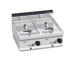 Bertos E7F10-8B / E7F10-8Bs Electric Fryer (Counter Top) - Twin Tank 10+10 L