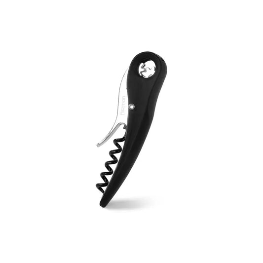 Zinc Alloy Waiters Corkscrew in Black/Silver Color, 12.5 cm