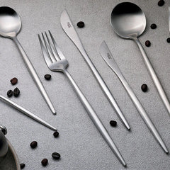 Furtino England Oscar Tea Spoon Matt Silver 18/10 Stainless Steel Tea Spoon 8mm, Pack of 6