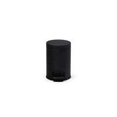 Action Round Pedal Bin 12 Liter - Black Matte