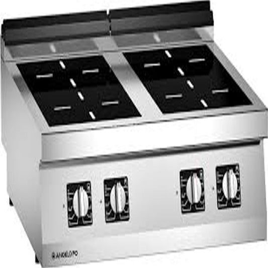 Angelopo 1S0VT1I Induction Pyrocream Cooking Range 4 Areas, 80x72x25 cm