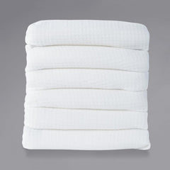 Foundations CB-TL-WH-06 Thermalux Baby Blankets 32"L x 40"W, White Pack of 6