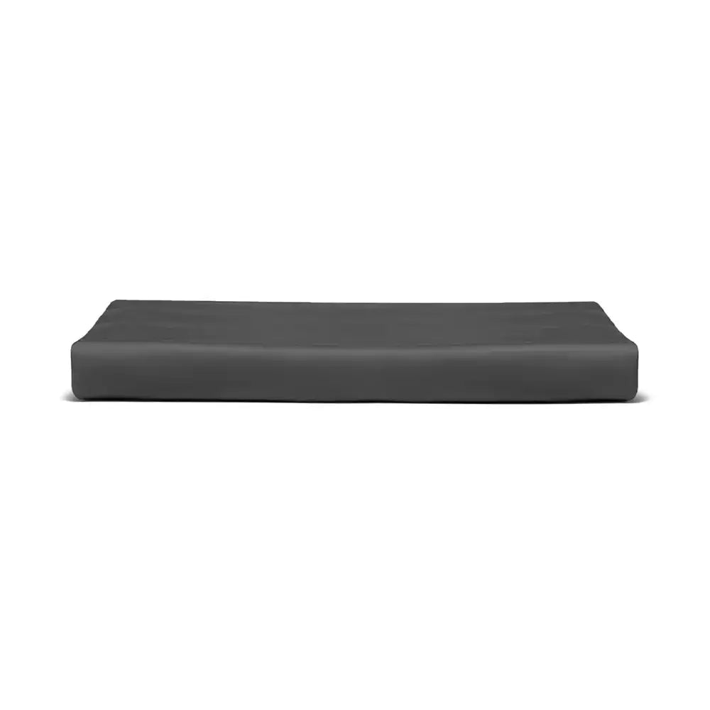 ths giza cotton super king flat bed sheet charcoal grey