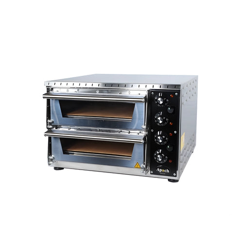 Apach Cook Line Stainless Steel Pizza Oven Capacity of 2 , 3.2KW