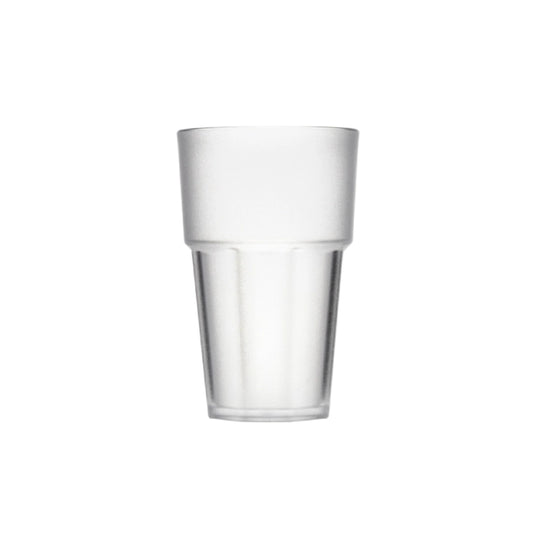Tribeca Casablanca Stackable  Polycarbonate Pc Clear Frosted Tumbler 400 ml, BOX QUANTITY 80 PCS