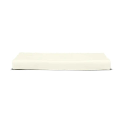 ths giza cotton king flat bed sheet ivory
