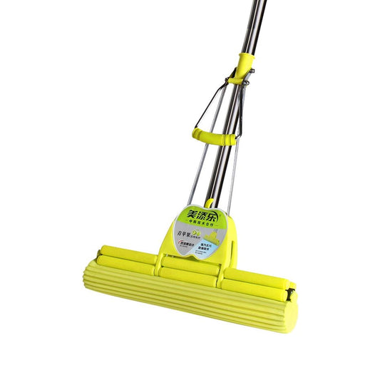 THS Plastic Cleaning Mop, Yellow, 110 cm – Pack of 15